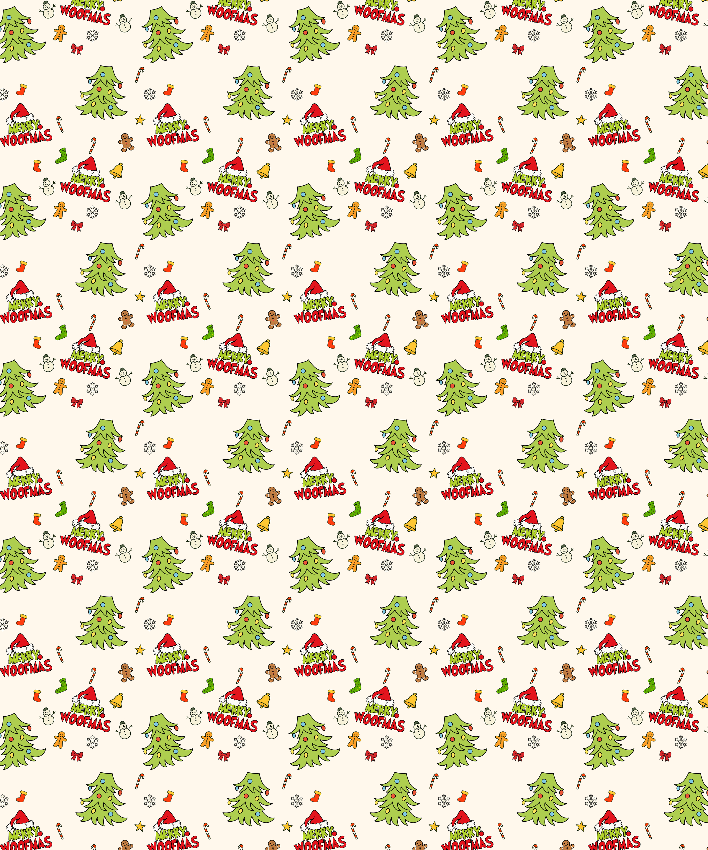 Custom Dog Photos Merry Woofmas