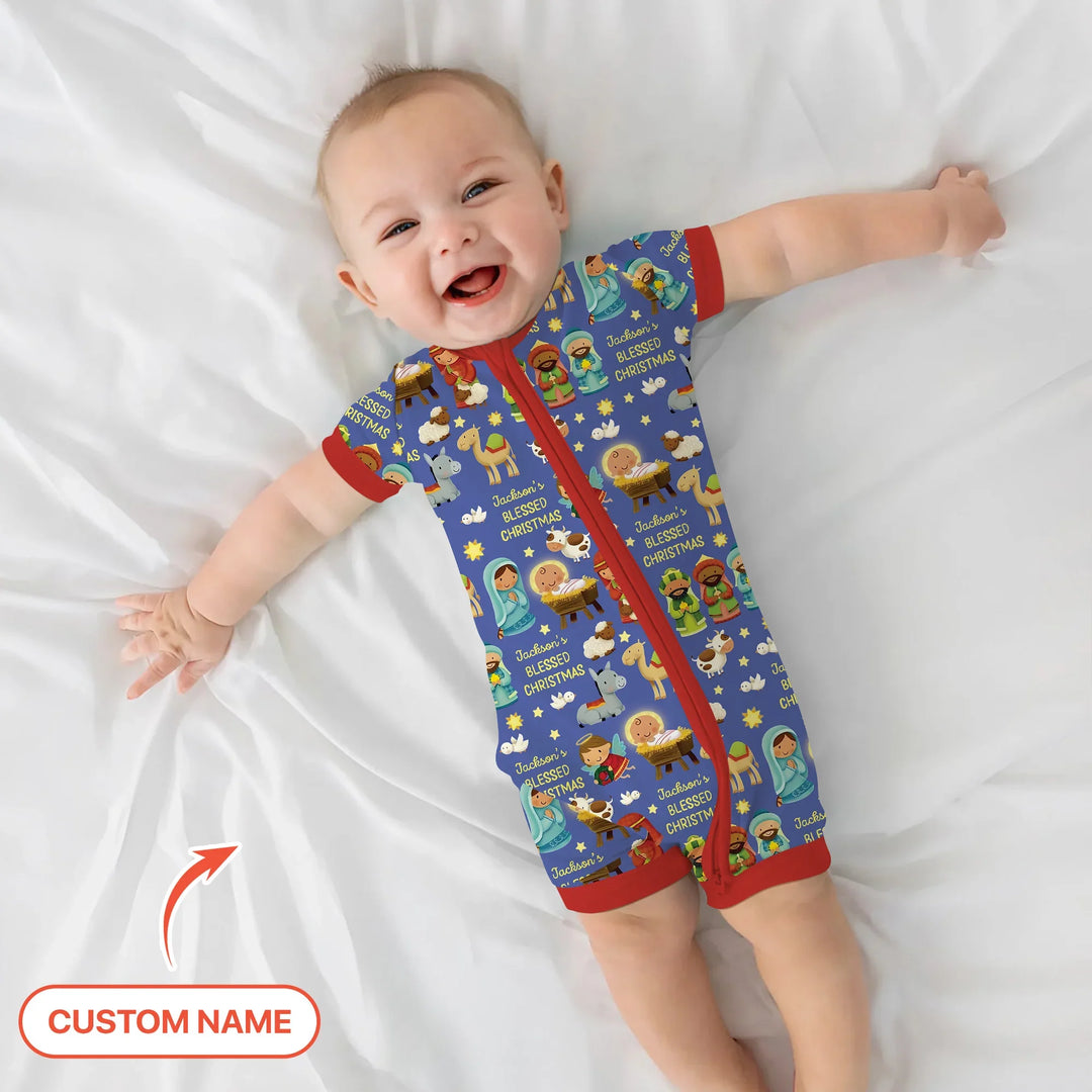 Custom Name Blessed Christmas Night Convertible Zippy