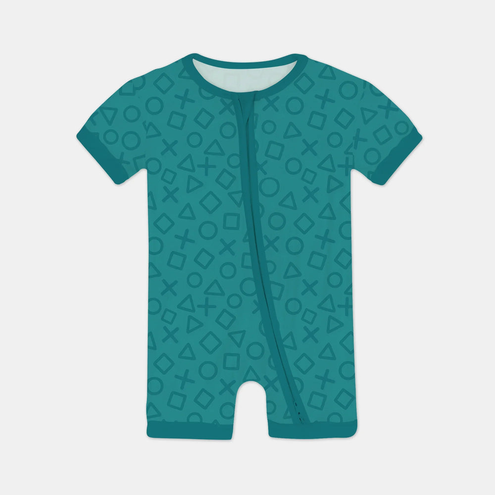 XOXO Shapes Shorty Zippy Boy Version , XOXO Shapes Shorty Zippy Boy Version - 0-3M