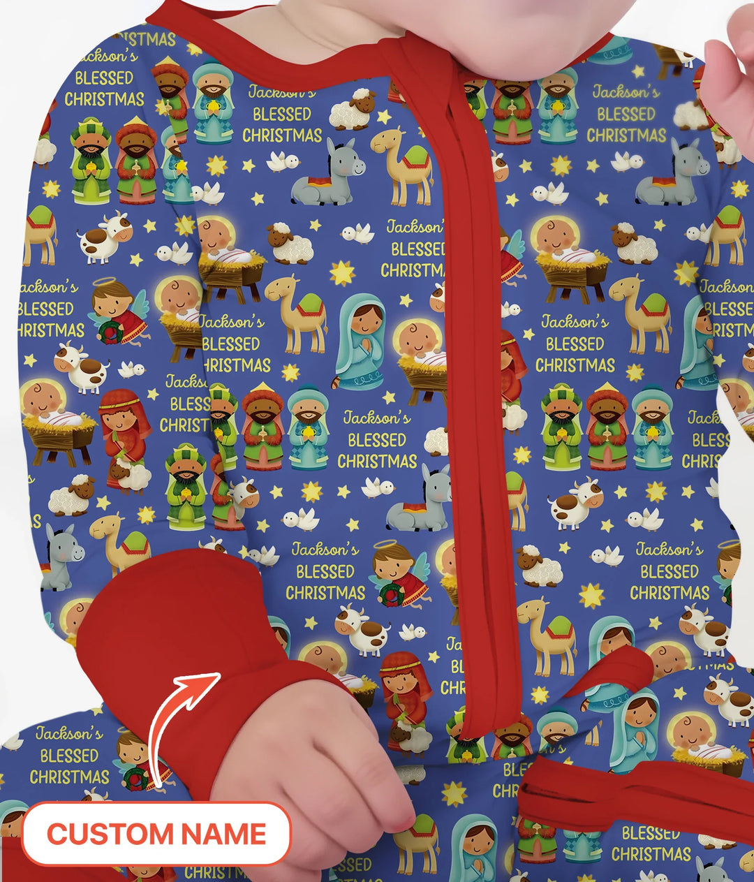 Custom Name Blessed Christmas Night Convertible Zippy