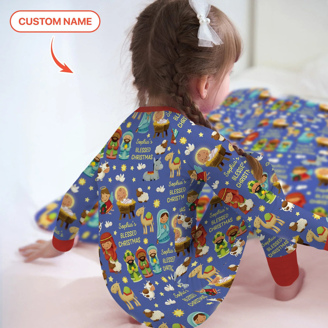 Custom Name Blessed Christmas Night Convertible Zippy