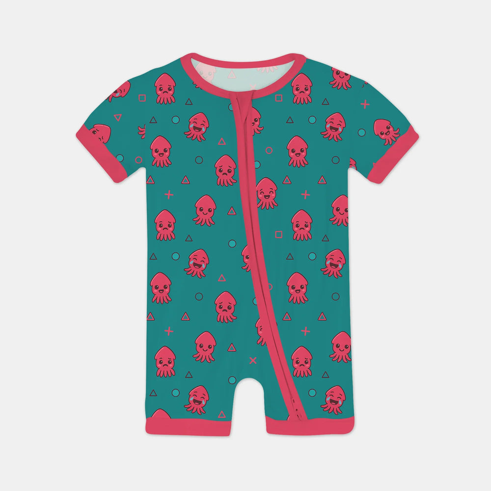 Cute Squid Shorty Zippy , Cute Squid Shorty Zippy - 0-3M