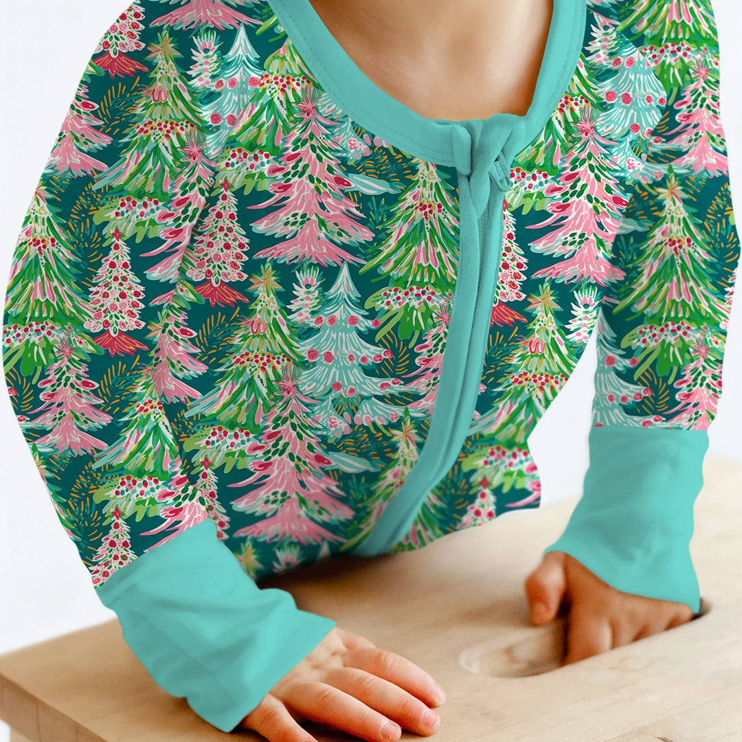 Brushstroke Merry Trees Convertible Zippy , Brushstroke Merry Trees Convertible Zippy - 0-3M