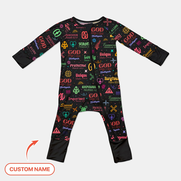 Personalized God Says I Am Custom Name Convertible Zippy , Personalized God Says I Am Custom Name Convertible Zippy - 0-3M