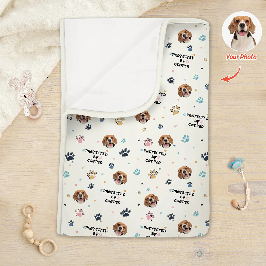 Custom Dog Pattern Toddler Blanket , Custom Dog Pattern Toddler Blanket - Default Title
