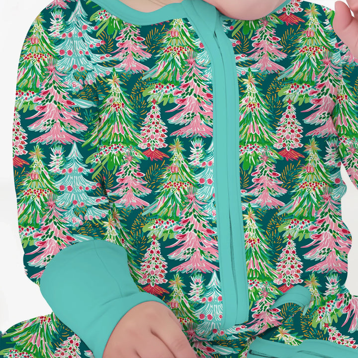 Brushstroke Merry Trees Convertible Zippy , Brushstroke Merry Trees Convertible Zippy - 0-3M