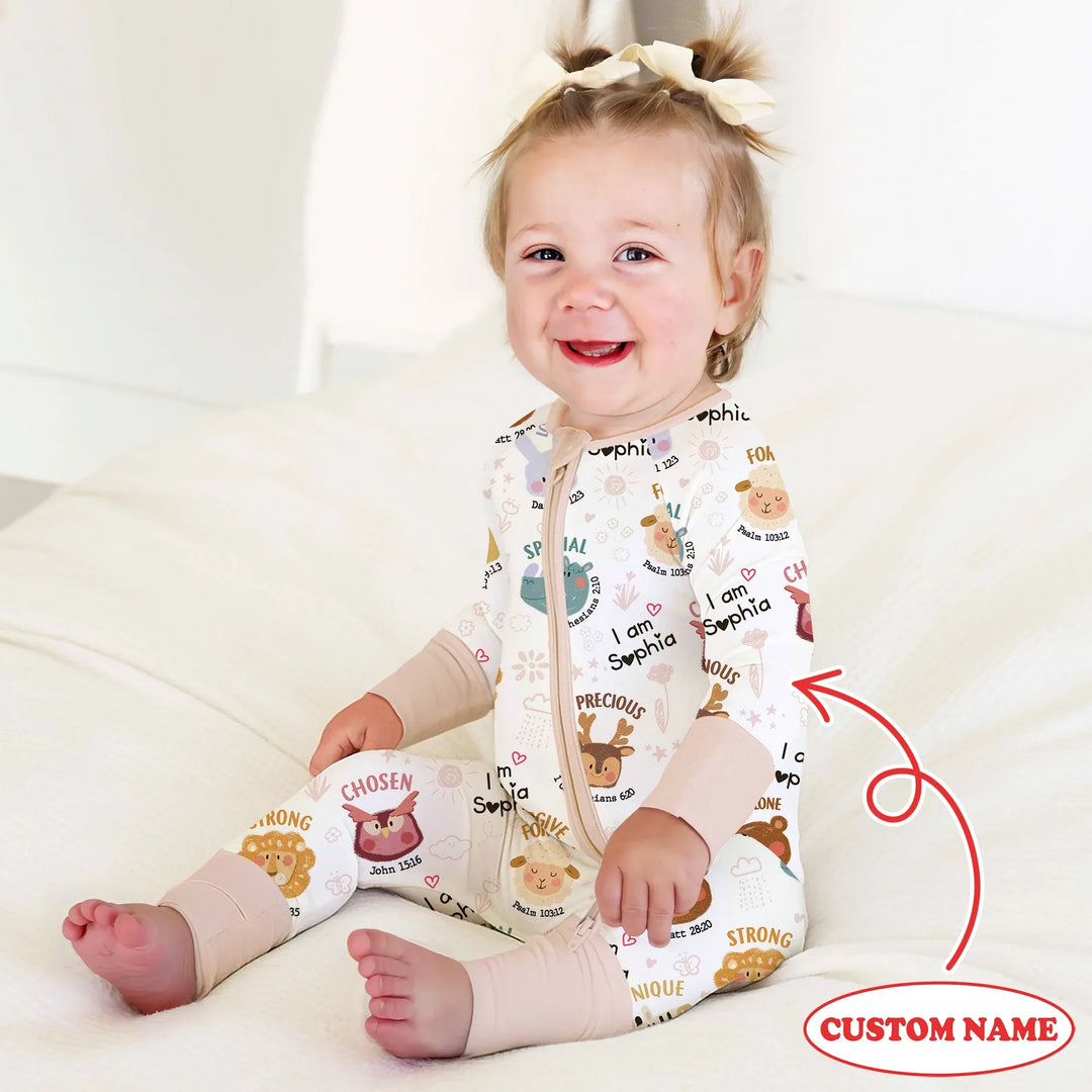 God’s Little Zoo Custom Name Convertible Zippy , God’s Little Zoo Custom Name Convertible Zippy - 0-3M