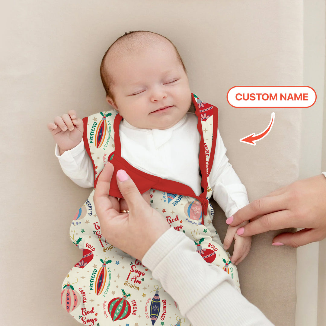 God Says I Am Joyful Christmas Sleep Bag For Baby