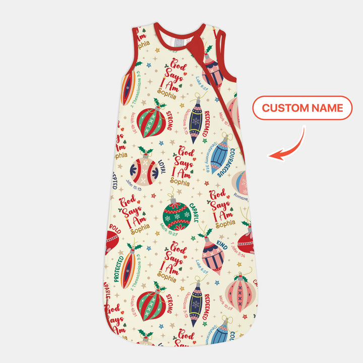 God Says I Am Joyful Christmas Sleep Bag For Baby