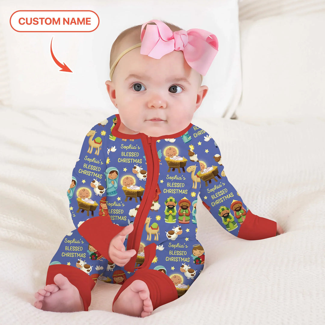 Custom Name Blessed Christmas Night Convertible Zippy