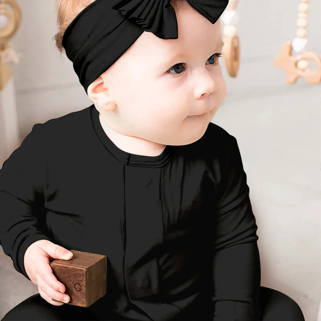 Midnight Magnetic Footie Romper , Midnight Magnetic Footie Romper - Newborn