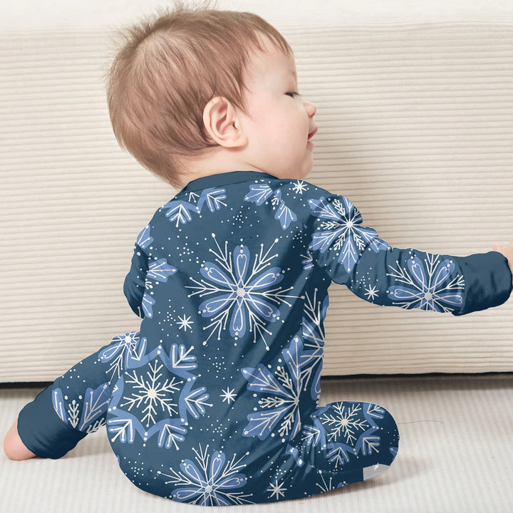 Winter Snowflakes Convertible Zippy , Winter Snowflakes Convertible Zippy - 0-3M