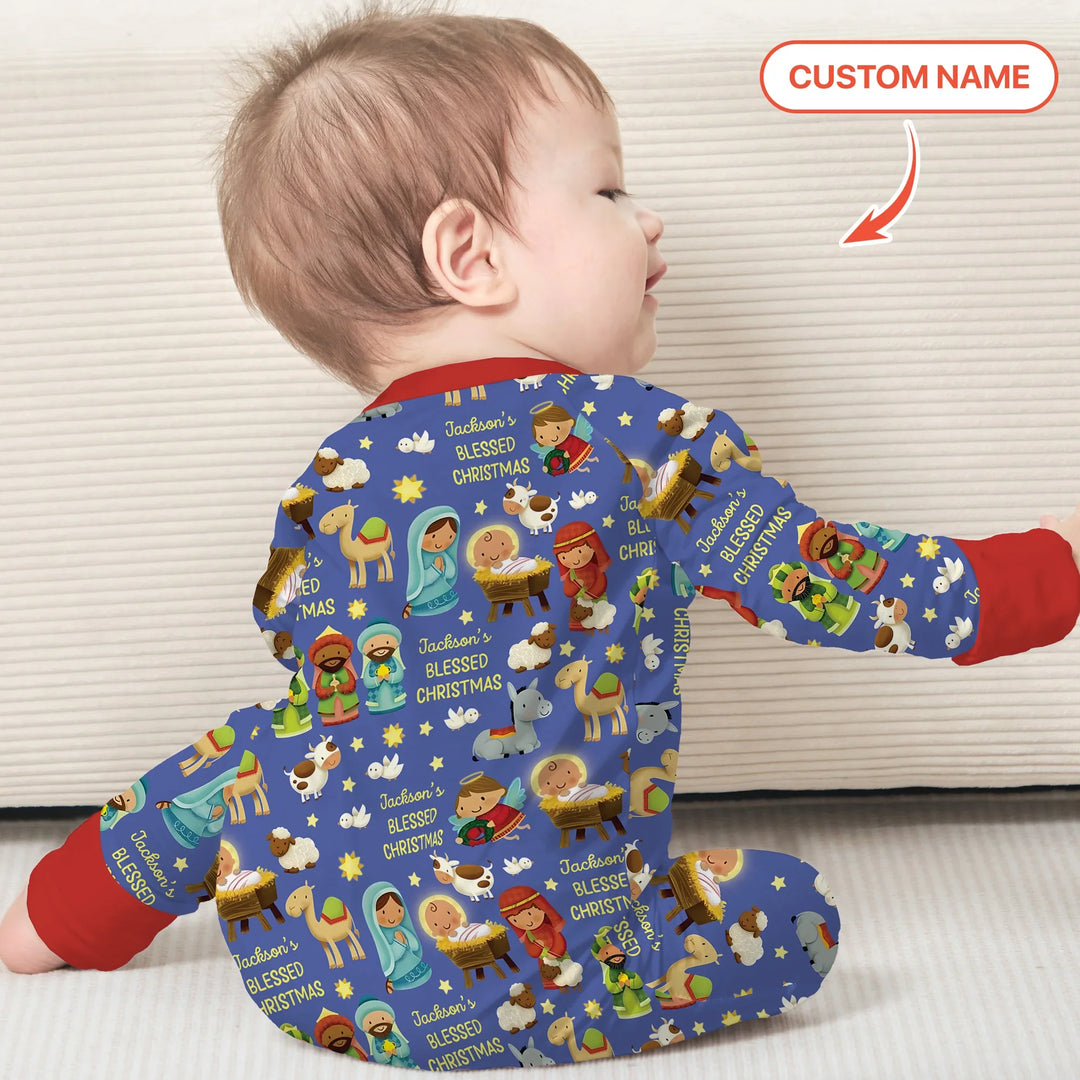 Custom Name Blessed Christmas Night Convertible Zippy