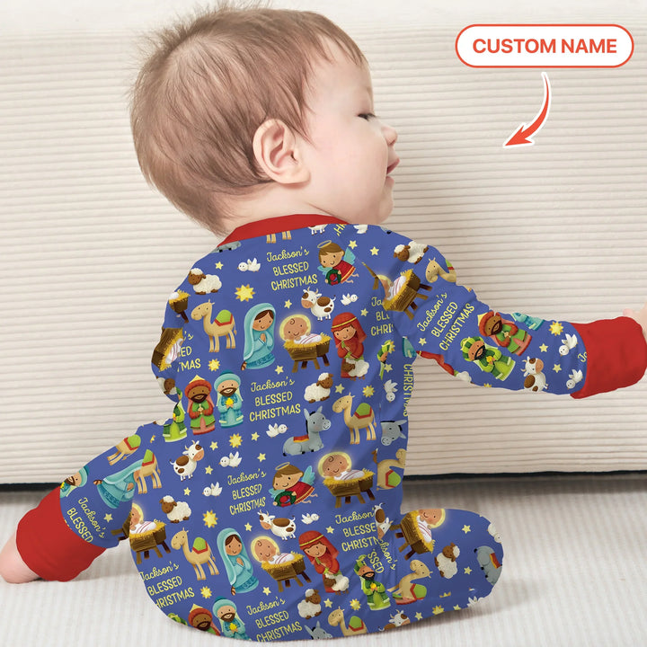 Custom Name Blessed Christmas Night Convertible Zippy