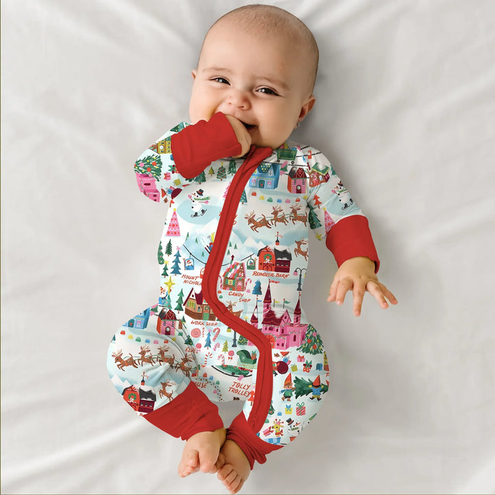 Santa's City Maps Convertible Zippy , Santa's City Maps Convertible Zippy - 0-3M / Green