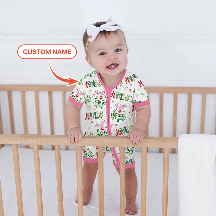 Custom Name "Whimsical Little Things" Shorty Zippy , Custom Name "Whimsical Little Things" Shorty Zippy - 0-3M