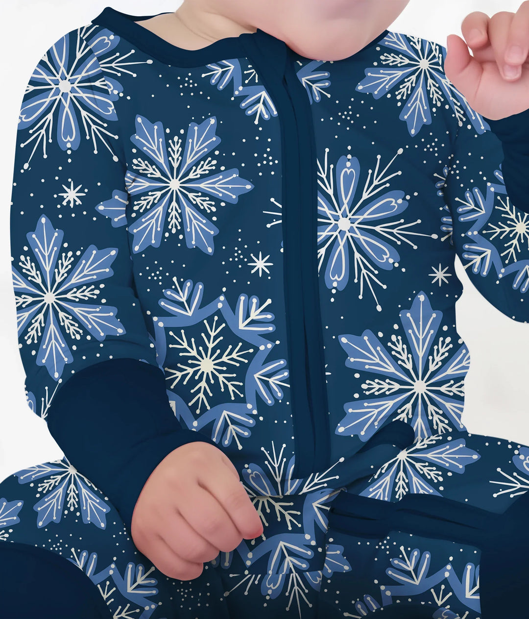 Winter Snowflakes Convertible Zippy , Winter Snowflakes Convertible Zippy - 0-3M