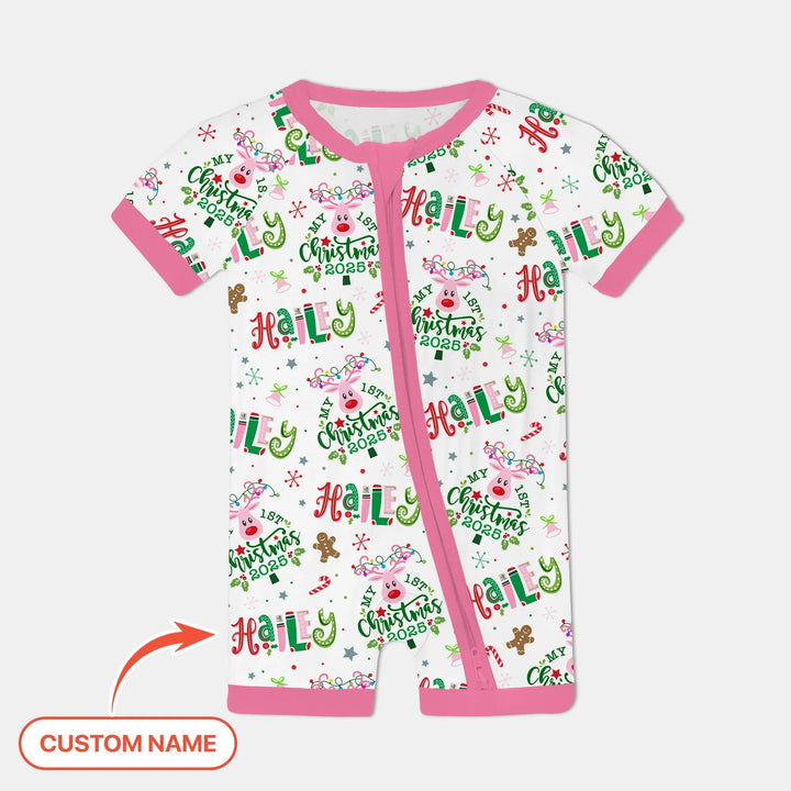 Custom Name "Whimsical Little Things" Shorty Zippy , Custom Name "Whimsical Little Things" Shorty Zippy - 0-3M