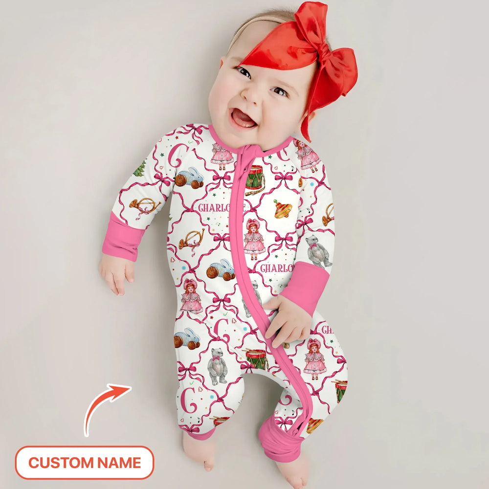 Vintage Christmas Toy Custom Name Girl Convertible Zippy , Vintage Christmas Toy Custom Name Girl Convertible Zippy - 0-3M