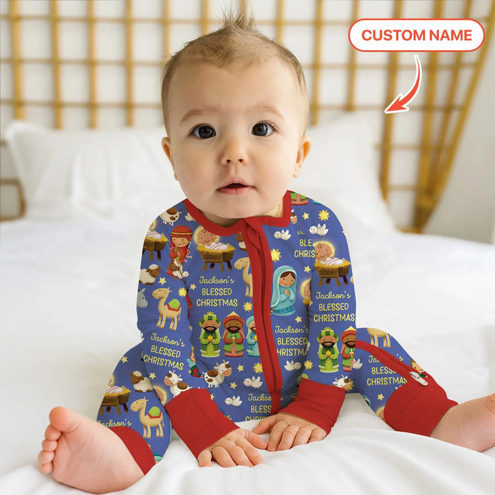 Custom Name Blessed Christmas Night Convertible Zippy