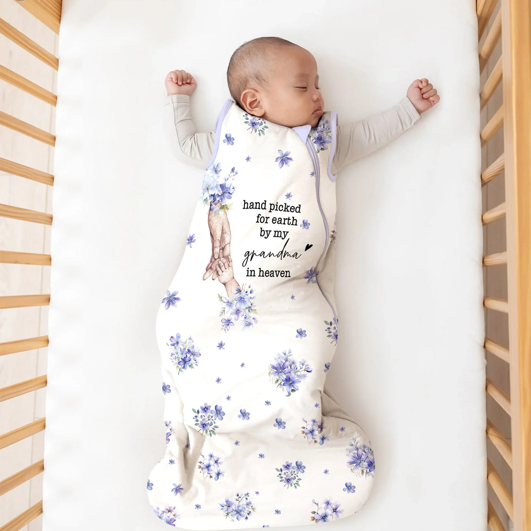Custom Floral Sleep Bag - Hand picked for earth , Custom Floral Sleep Bag - Hand picked for earth - XS