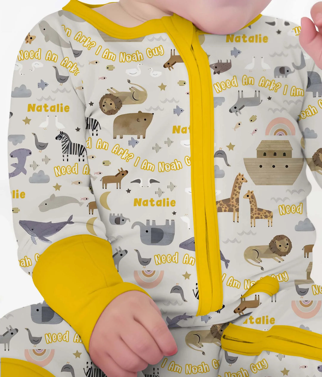 Need An Ark? I Noah Guy Custom Name Convertible Zippy , Need An Ark? I Noah Guy Custom Name Convertible Zippy - 0-3M