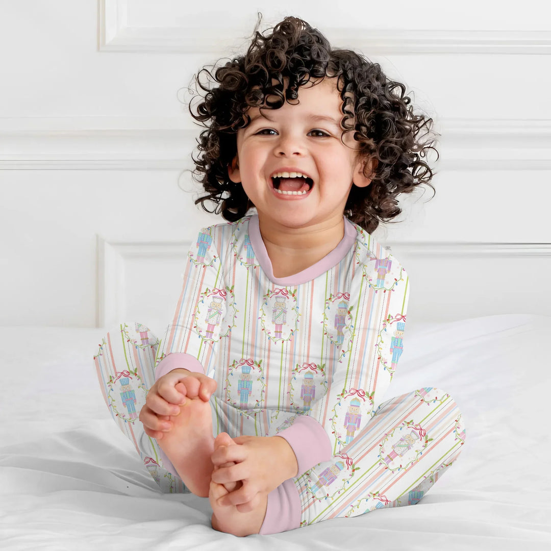 Christmas Nutcracker Two Piece Long Sleeve Pajama Set , Christmas Nutcracker Two Piece Long Sleeve Pajama Set - 12-18M