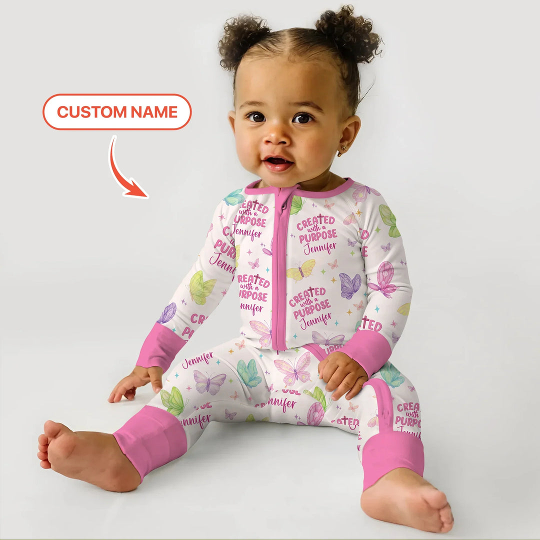 Created With A Purpose Custom Name Convertible Zippy , Created With A Purpose Custom Name Convertible Zippy - 0-3M