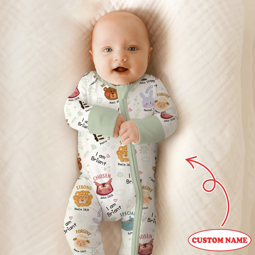 God’s Little Zoo Custom Name Convertible Zippy , God’s Little Zoo Custom Name Convertible Zippy - 0-3M