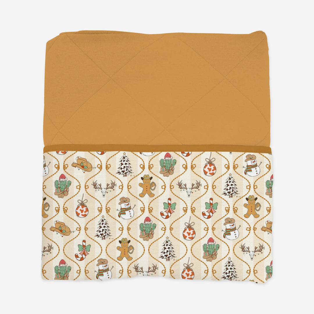Howdy Christmas Toddler Blanket , Howdy Christmas Toddler Blanket - Default Title