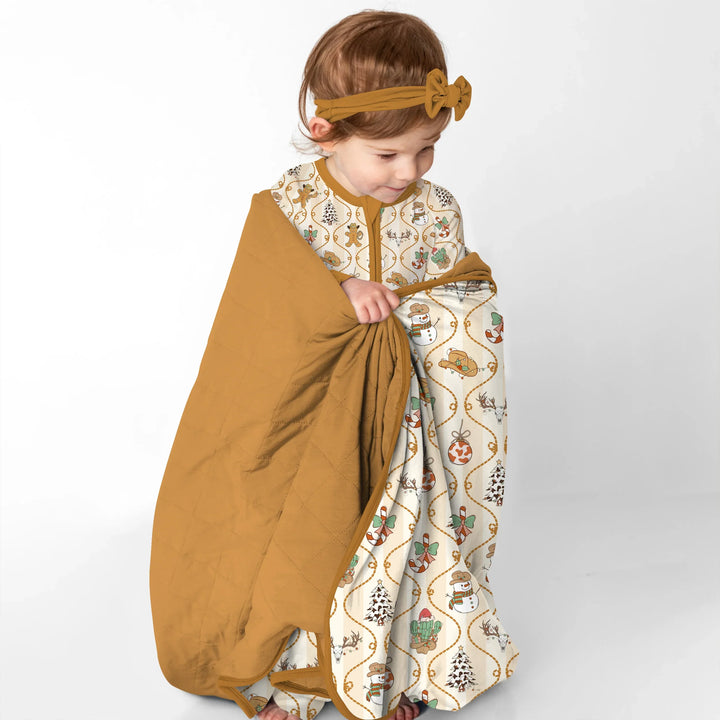 Howdy Christmas Toddler Blanket , Howdy Christmas Toddler Blanket - Default Title