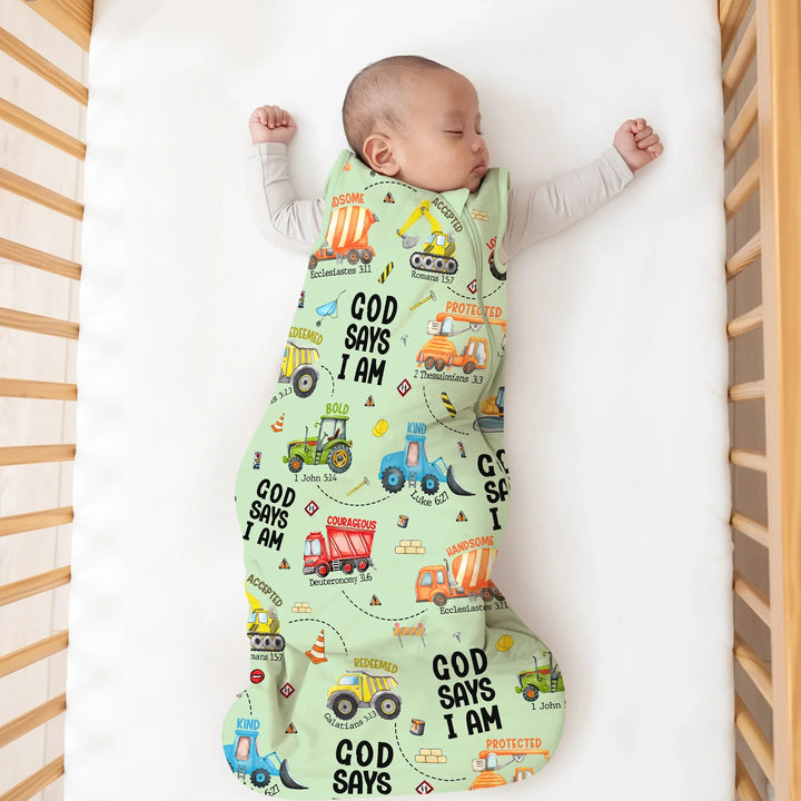 God Says I Am Sleep Bag 1.0 TOG , God Says I Am Sleep Bag 1.0 TOG - XS / Green