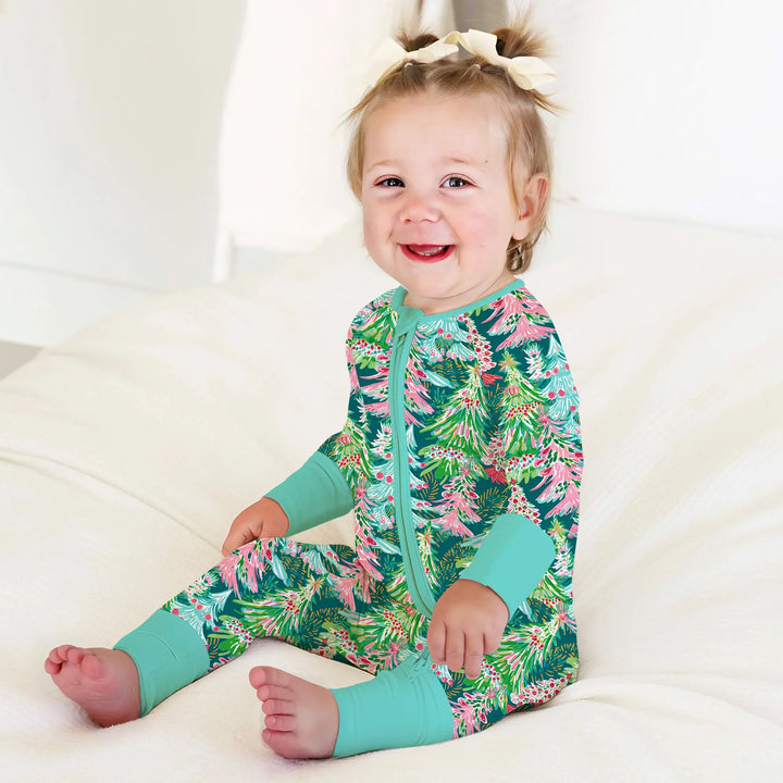 Brushstroke Merry Trees Convertible Zippy , Brushstroke Merry Trees Convertible Zippy - 0-3M