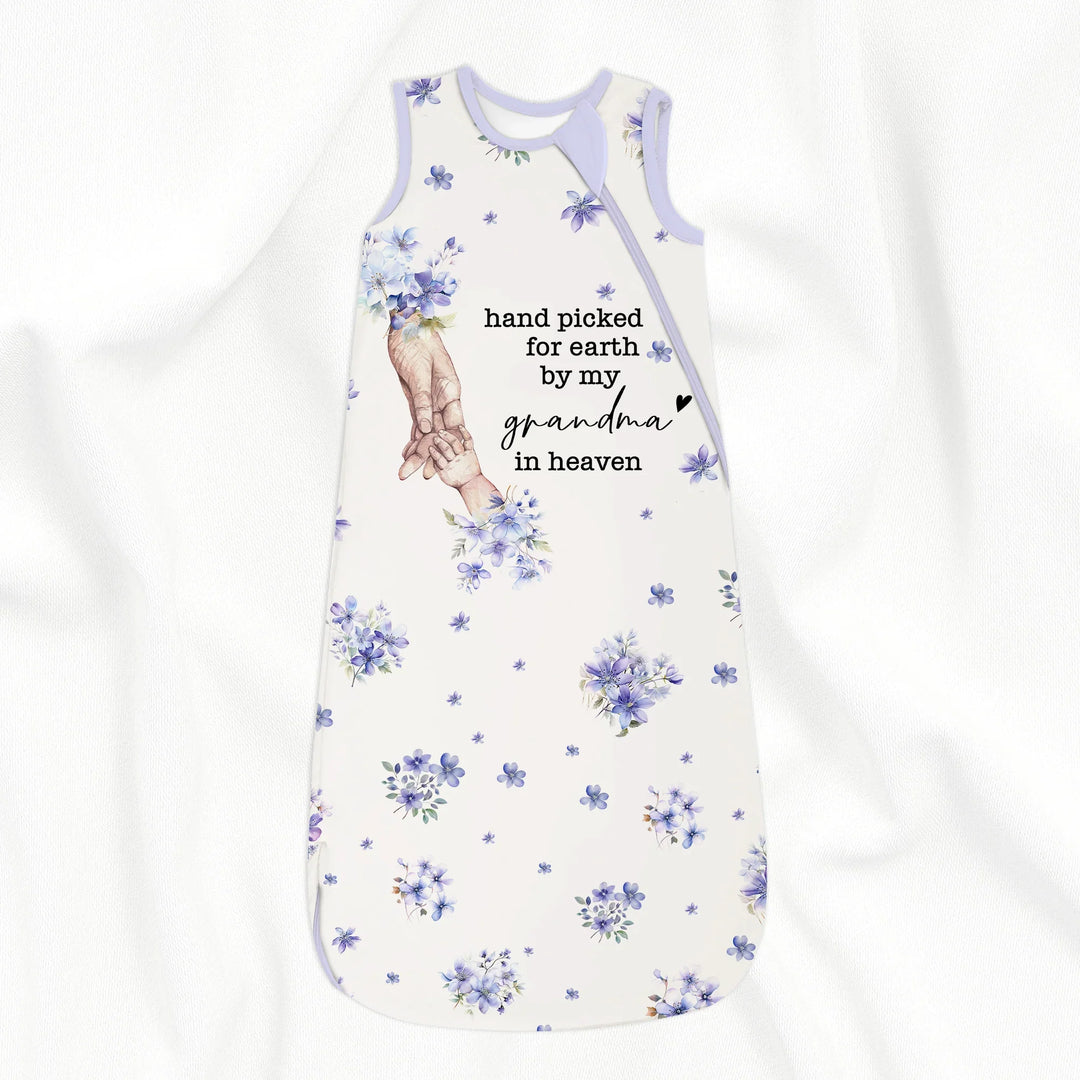 Custom Floral Sleep Bag - Hand picked for earth , Custom Floral Sleep Bag - Hand picked for earth - XS