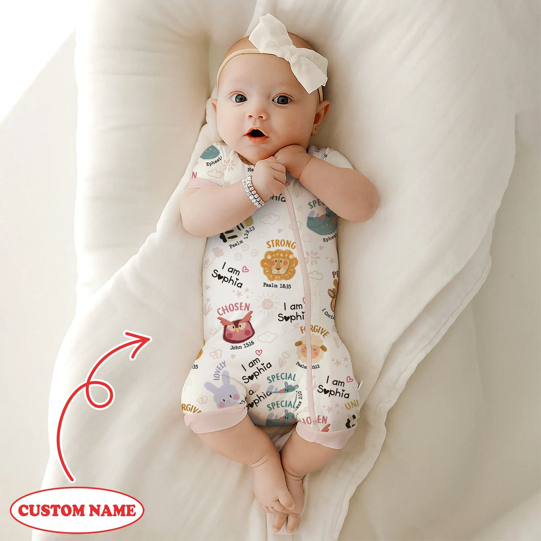God’s Little Zoo Custom Name Shorty Zippy , God’s Little Zoo Custom Name Shorty Zippy - 0-3M