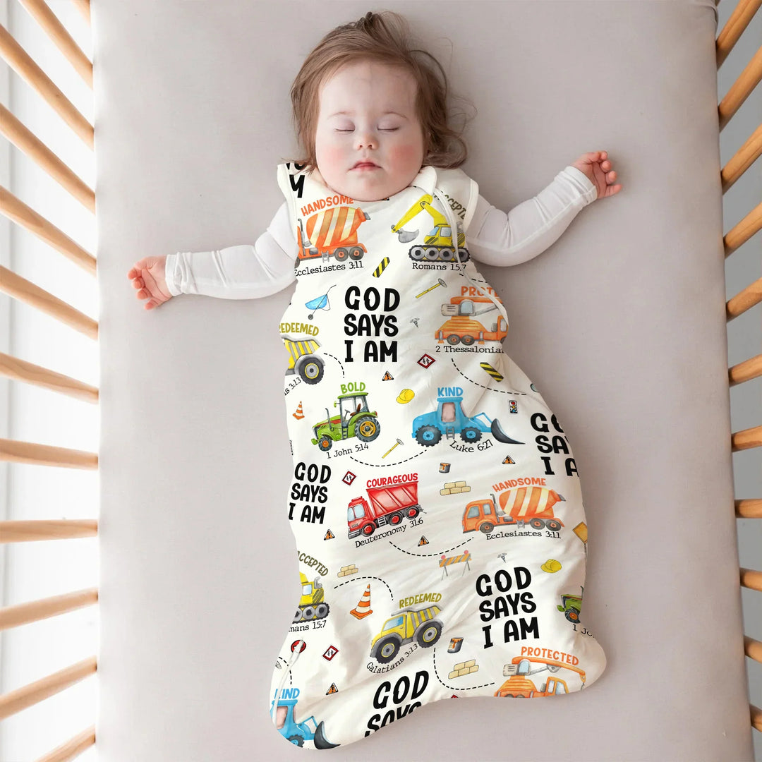 God Says I Am Sleep Bag 1.0 TOG , God Says I Am Sleep Bag 1.0 TOG - XS / White