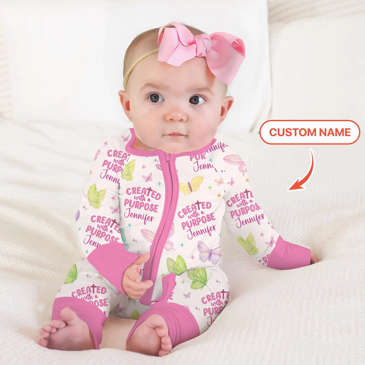 Created With A Purpose Custom Name Convertible Zippy , Created With A Purpose Custom Name Convertible Zippy - 0-3M