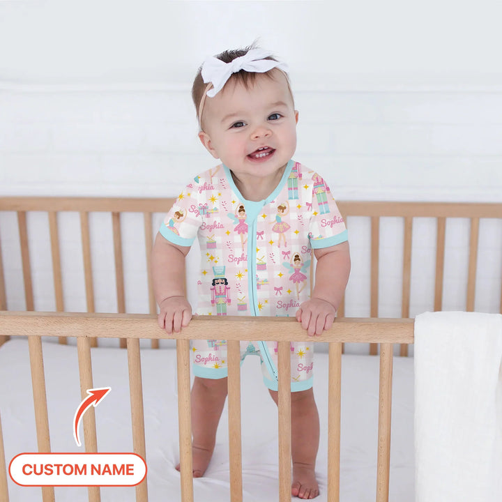 The Nutcracker Dreams Custom Name Shorty Zippy , The Nutcracker Dreams Custom Name Shorty Zippy - 0-3M