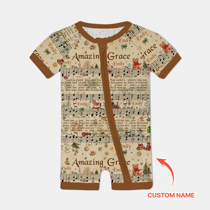 Amazing Grace Custom Name Shorty Zippy
