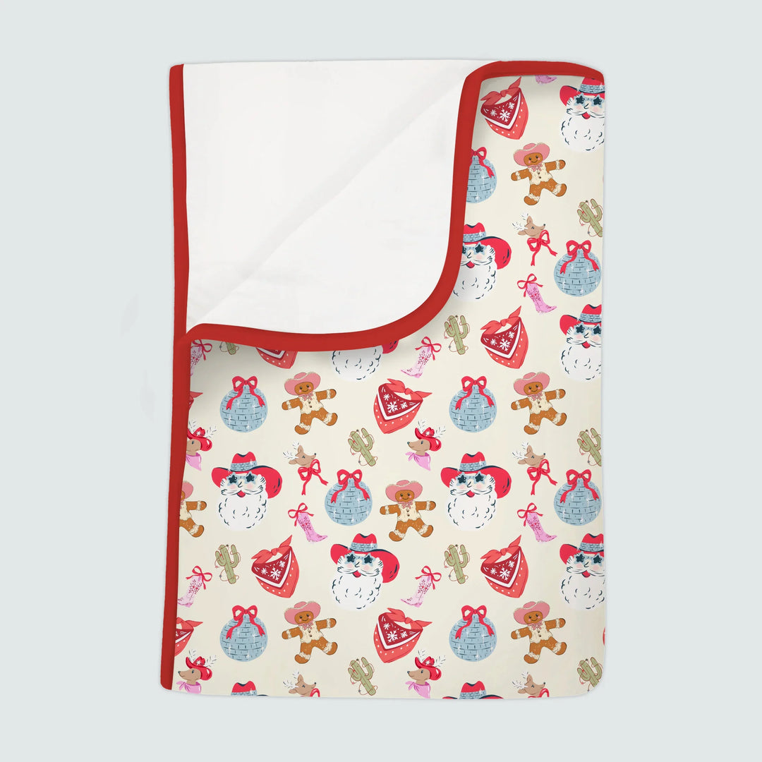 Lovely Western Christmas Girl Toddler Blanket , Lovely Western Christmas Girl Toddler Blanket - Default Title