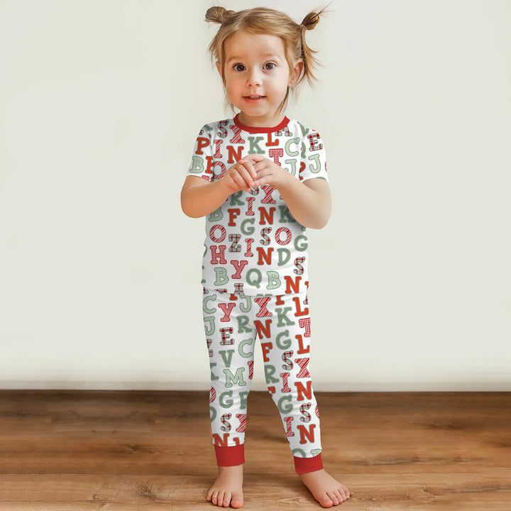Zweiteiliges, kurzärmliges Pyjama-Set mit Marienkäfern