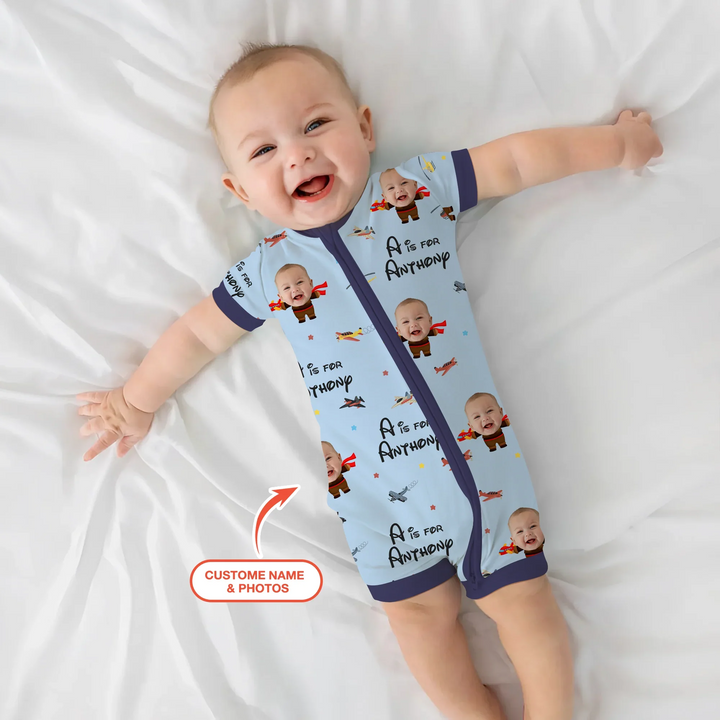 Benutzerdefiniertes Foto Gesicht Traumjobs Pilot Shorty Zippy