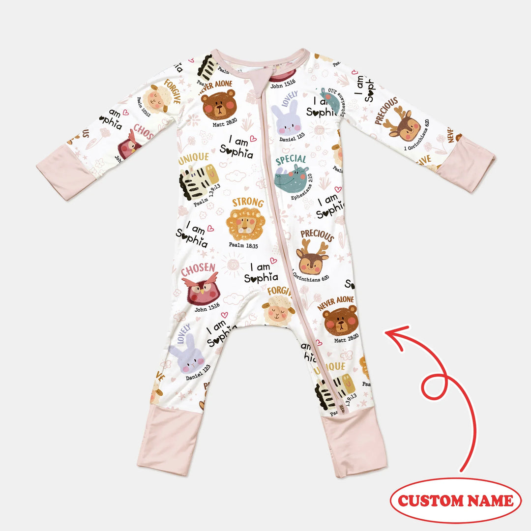 God’s Little Zoo Custom Name Convertible Zippy , God’s Little Zoo Custom Name Convertible Zippy - 0-3M