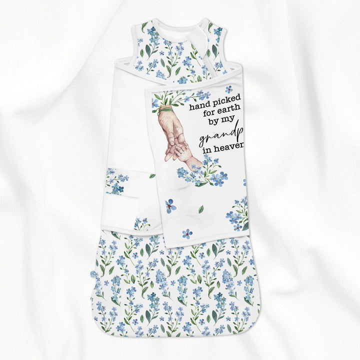 Custom Floral Sleep Bag Swaddler - Hand picked for earth , Custom Floral Sleep Bag Swaddler - Hand picked for earth - XS