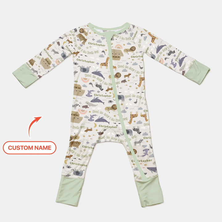 Need An Ark? I Noah Guy Custom Name Convertible Zippy , Need An Ark? I Noah Guy Custom Name Convertible Zippy - 0-3M