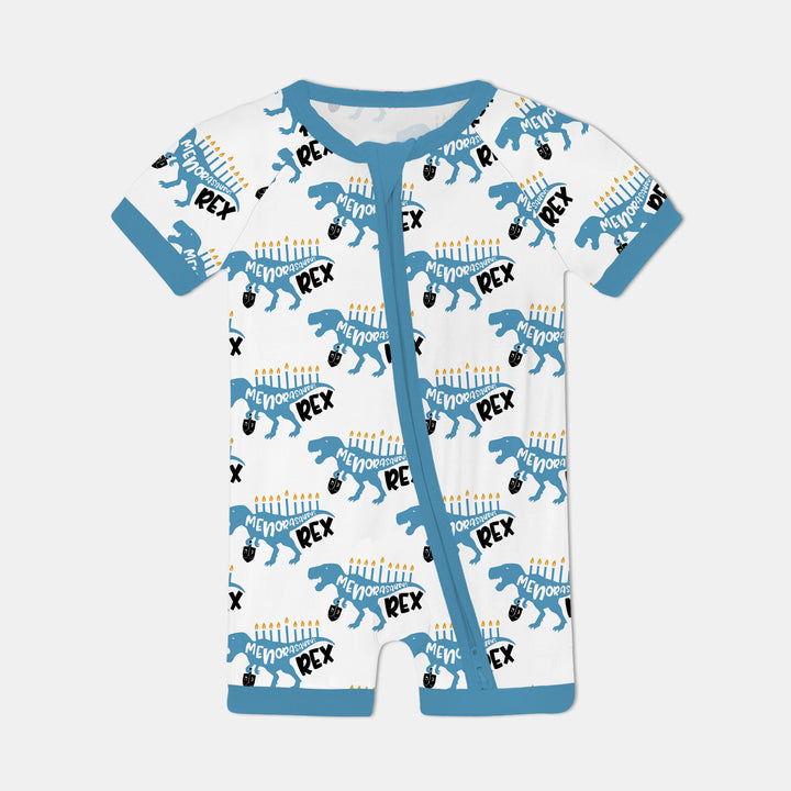 Dinosaur Hanukkah Boy Shorty Zippy