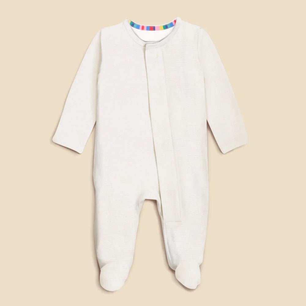 Cloud Magnetic Footie Romper , Cloud Magnetic Footie Romper - Newborn