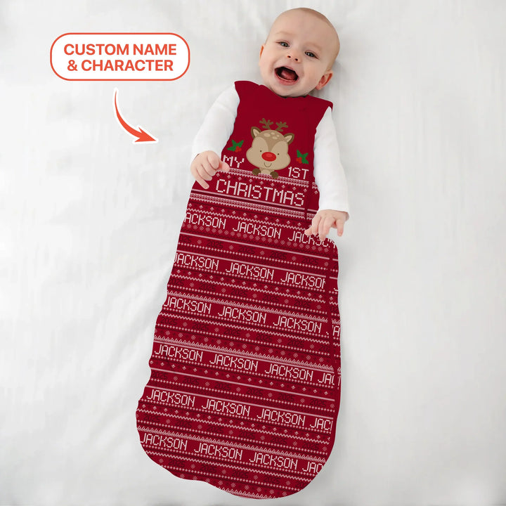 Custom My 1st Christmas Sleep Bag , Custom My 1st Christmas Sleep Bag - XS / 0.5 TOG