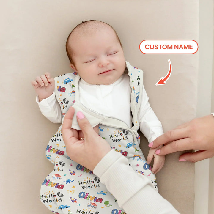 Custom Name "Hello World" - Sleep Bag , Custom Name "Hello World" - Sleep Bag - XS / 0.5 TOG