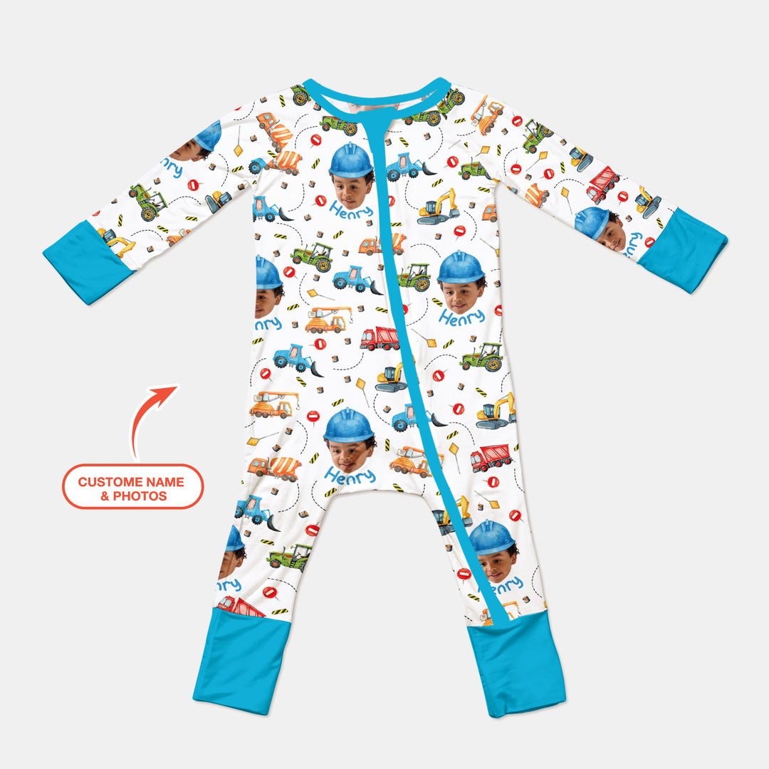 Custom Photo Little Construction Heroes Convertible Zippy